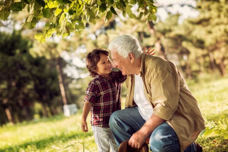 grandfather and grandson